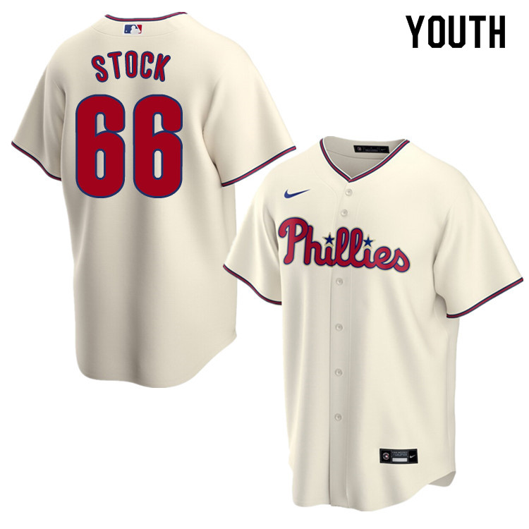 Nike Youth #66 Robert Stock Philadelphia Phillies Baseball Jerseys Sale-Cream